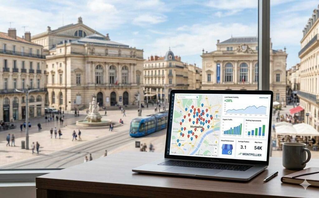 Illustration pour agence seo montpellier