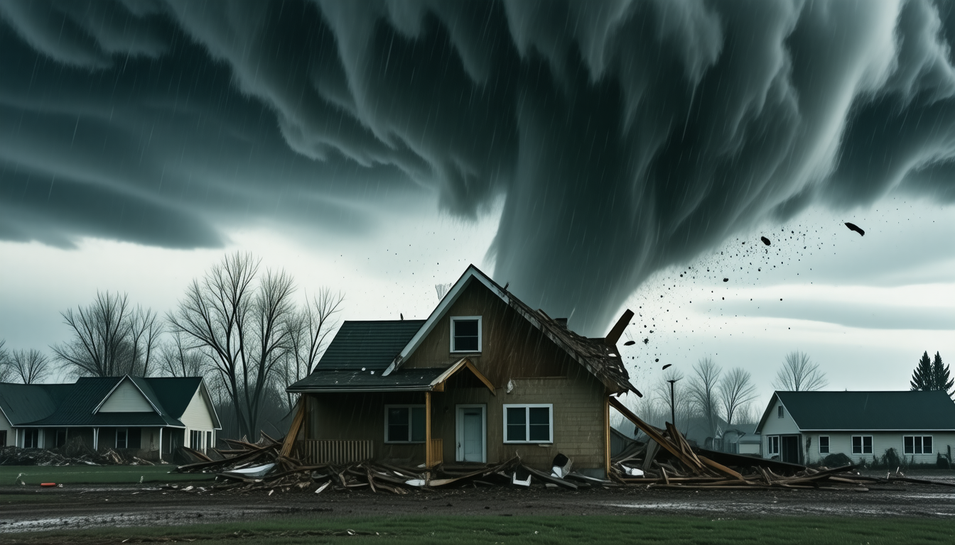 découvrez comment une famille confrontée à une tornade voit son assurance réclamer l'accord de l'état avant toute indemnisation, illustrant les complexités des démarches en cas de sinistre majeur.