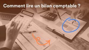 Tableau de bilan comptable avec colonnes actif et passif présenté à la clôture de l'exercice